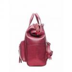 Кожаный рюкзак-трансформер MAMMIS. Винный металлик