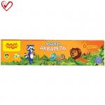 Акварель Мульти-Пульти Енот в джунглях, медовая 06  цветов, без кисти, картон, АК_10696