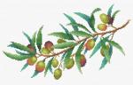 "Ветка оливы" Рисунок на канве 30х40см