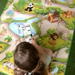 !Интерактивная игра KNOPA 657027 коврик Зоопарк 3D