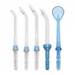 "Большой" комплект насадок к ирригаторам OR-320/820D/830/840 (5 шт): 1 стандартная, 1 пародонтальная, 1 ортодонтальная, 1 "корона" для имплантов и коронок", 1 для чистки языка.