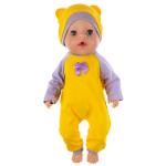 Комбинезон и шапка с ушками для куклы  Baby Born ростом 43 см