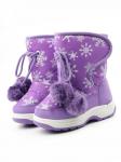 P11-21 PURPLE Ботинки детские зимние (искусственные материалы, искусственный мех)