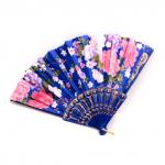 Веер 41-0108 Роспись по шелку Пионы пластик 23см