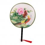 Веер 41-0109 Круглый d-24см h-36см с бамбуковой ручкой