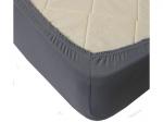 Простыня на резинке 140*200*20 трикотаж (пл.120) графит