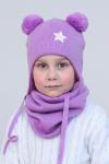 Шапочка трикотажная с завязками