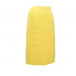 Набор для сауны вафельный женский 3 предмета цвет желтый