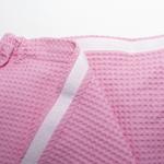 Набор для сауны вафельный женский 3 предмета цвет розовый