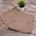 Набор для сауны вафельный мужской 2 предмета  цвет коричневый