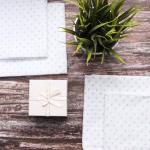 Набор детских пеленок поплин 4 шт 73/120 388А/16 Горошек цвет мята