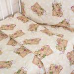 Постельное белье в детскую кроватку 1286/6 Соня бежевый
