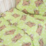 Постельное белье в детскую кроватку 1286/1 Соня зеленый