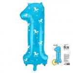Фольгированный воздушный шар в виде цифры 1 Agura