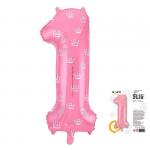 Фольгированный воздушный шар в виде цифры 1 Agura