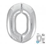 Фольгированный воздушный шар в виде цифры 0 Agura