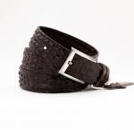 Ремень брючный 35 мм, 3D рептилия, цвет: шоколад 3D-k-0072