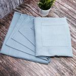 Набор для сауны вафельный мужской 2 предмета  цвет 952 серый