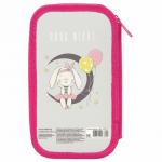 Пенал школьный Пифагор Moon Bunny 2 отделения 229157