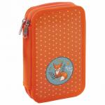 Пенал школьный Юнландия Лисенок 2 отделения 228259