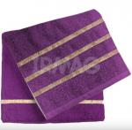 Комплект из 2х махровых полотенец (50х80;70х130) ТМ Gala Goldy лиловый ASH