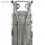 Доска гладил Эльза Классик 122*34 см, h=до 90 см, стол/мет. моноблок, EURO подставка п/утюг, арт. ЭЛК Nika