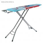 Доска гладил Эльза Классик 122*34 см, h=до 90 см, стол/мет. моноблок, EURO подставка п/утюг, арт. ЭЛК Nika