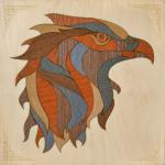 KD0212 МАРКЕТРИ Картина на дереве (25X25) ЗОЛОТОЙ ГРИФОН 1/30