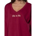 Костюм женский Life is life КЛК1450П1 бордо