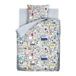 КПБ 1.5 бязь "Juno" (70х70) рис. 13108-1/31067-2 Скетч ( Маркеры )