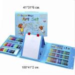 !Набор для рисования арт. 60152-2 Голубой 208 предметов в кейсе°_1/10