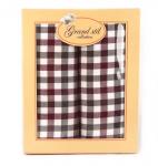 Набор полотенец махровых Клетка Гранд Стиль в коробке, 2 предмета 34*76 (арт.K717)