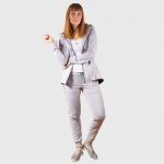 Спортивный костюм Поли, меланж с черным