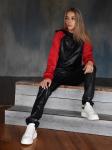 Спортивный костюм Алиса, черный с красным