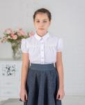 Блуза для девочки Модель 0039К (полуприталенный силует)