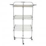 Сушилка напольн д/белья 30 м (на колесах) Эннеди вертикал. 3 уровня, металл, серебро 75142 MasterHouse