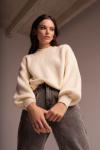 Oversize-свитер с объемными рукавами TOPTOP