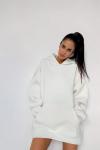 Oversize-худи удлиненного кроя из смесового хлопка TOPTOP STUDIO