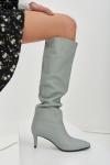 Высокие сапоги из фактурной экокожи Lera Nena Unreal