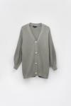 Oversize-кардиган из смесовой вискозы с акцентными пуговицами TOPTOP STUDIO