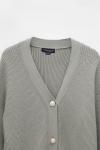 Oversize-кардиган из смесовой вискозы с акцентными пуговицами TOPTOP STUDIO