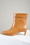 Кожаные ботильоны с отворотом и каблуком kitten heel Lera Nena