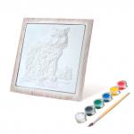 1322 Набор для творчества Рельефная раскраска Кот