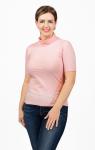 Водолазка женская, рибана с лайкрой, розовый (657-9)