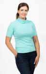 Водолазка женская, рибана с лайкрой, ментол (657-11)