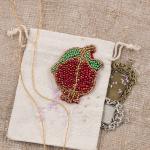 "Klart" набор для вышивания 10-001   "Брошь. Гранат"