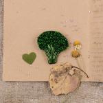 "Klart" набор для вышивания 10-003   "Брошь. Брокколи"