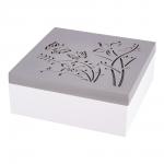 Шкатулка "Бабочки" 16*16см (уп.1/48шт.) 238340