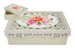 Шкатулка «Роза» (артикул: 138123, размеры: 29*19*8 см, упаковка: 24 штуки)
