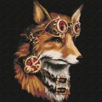 KHM0034 Картина по номерам (30х30) ФАНТАСТИЧЕСКИЙ ЛИС (20 цветов) 1/23